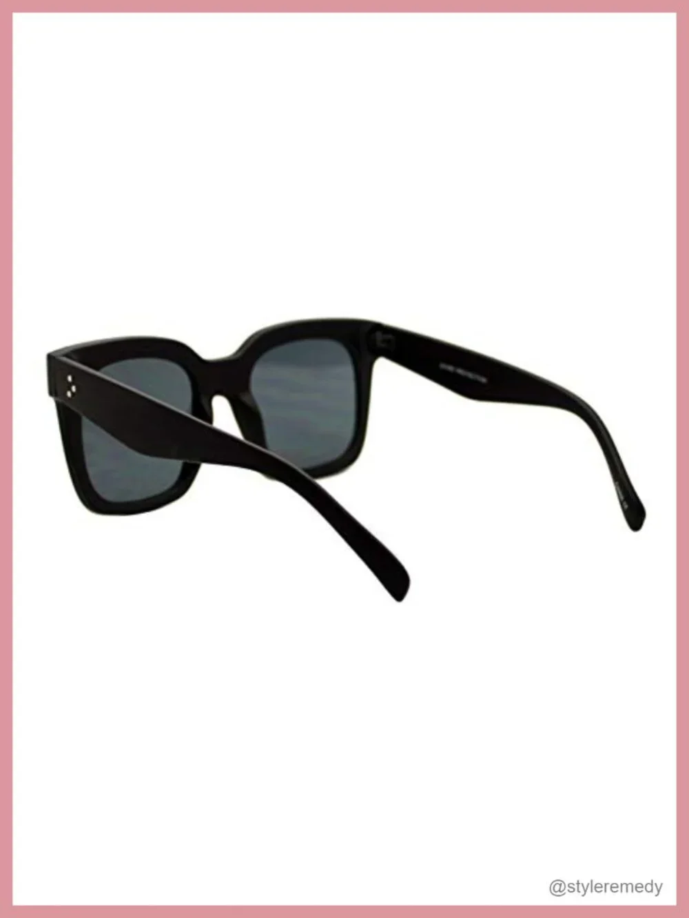 Oversized Fashion Sunglasses Flat Square Frame UV 400 Protection